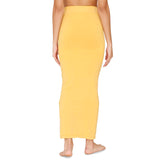 Zivame All Day Seamless Mermaid Saree Shapewear With Removable Drawcord For Women - Mustard1 Yellow