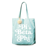 Sorority Shop Pi Beta Phi Retro Pom Pom Tote Bag