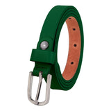Flyer WomenS Leather Belt (Formal/Casual) (Colour Green) (Size 34) Buckle Adjustable Size Genuine Original Leather (Green4114)