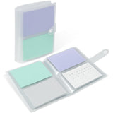 Jactales Large 5x7 Index Card Holder Binder with Clear Plastic Sleeves - 200 Pocket Card Organizer for Indexcards, Flashcards, P