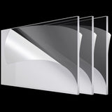 Roowest 3 Pcs 24 x 36, 1/8 Inch Thick Clear Acrylic Sheet Panels Transparent Cast Sheet Plastic Panels with Protective Film 