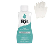 Rit Dye - Liquid Fabric Dye for Crafting, Clothing, and D cor - 8 oz. Bottle - Teal (Gloves Included)