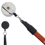 Specialist ID 2 Pack Heavy Duty Retractable Pull Pen Holder Ideal for Markers & Carpenter Pencils Thick Nylon Cable, Self 