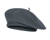Indianecraft Unisex Wool Blend French Style Beret Beanie Cap | Autumn Winter Hat For Women & Girls (Grey)