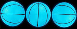 Toys+ 3 Pack! Inflatable Glow in The Dark Mini Basketballs Includes Pump and Needle Magic Shot Pro Mini Hoop Basketballs (Blue, 