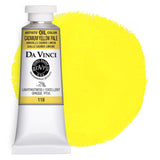 DA VINCI PAINTS Professional Artist Oil Paint, Cadmium Yellow Pale, 37mL