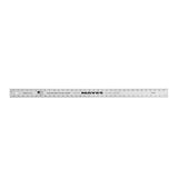 Mayes 10208 36 Inch Straight Edge Aluminum Ruler, Heavy Duty 36 Inch Ruler with Metric and Standard Measurements, Extra Thick Pr
