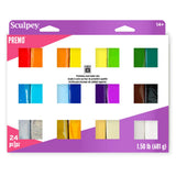 Sculpey Premo 24 Color sampler of Polymer OvenBake Clay, Non Toxic 1.5 lbs., Great for jewelry making, holiday, DIY, mixed medi