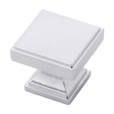 Belwith-Keeler B077460-CH Brownstone Collection Knob 1-3/8 Inch Square Chrome Finish