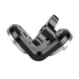 CAMVATE Dual Rosettes Extension Mount Vertical Type with Central M6 Thread (Black Knob) - 2131