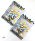 KRASHTIC Blank Spiral Notebook 2 Pack Soft Cover Sketch Book 80 Pages/40 Sheets 5x8 Inch 150 GSM Paper