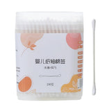Toddmomy 200pcs Cotton Swabs: Dual-Tip Baby Ear Cleaner with Spoon Design for Babies and Kids, Ear Cleaning and Makeup Applicati