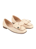Shoetopia Bow Detailed Cream Marry Janes For Women & Girls /Eu38,Cream,5,B0F7LZ59DP