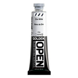 OPEN SlowDrying Acrylics by GOLDEN, Zinc White, 2 fl oz. tube, Professional Acrylic Paint, Transparent
