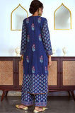 Anni Designer Women'S Rayon Blend Straight Printed Kurta With Pant & Dupatta (Masumi Blue_Xxl_Blue_Xx-Large),Blue,2XL,Rayon Blend,Regular,