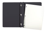 Oxford Title Panel and Border Front Report Covers, Black, Letter Size, 25 per Box, (52506EE)