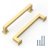 KNOKLOCK 10 Pack 3 Inch(76mm) Kitchen Cabinet Handles Gold Cabinet Pulls Kitchen Cabinet Hardware Drawer Pulls for Dresser Cupbo