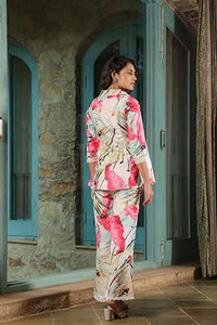 Leriya Fashion Women'S Rayon Printed Regular Kurta Set (Lf-W2149&Tr1116_Pink_S)