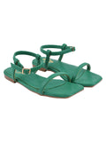 Shoetopia Women'S Stiletto Heel Sandal,Green,5,B0BSCBRG6M