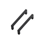 Ravinte 10 Pack Solid 4 Inch Center to Center Slim Square Bar Drawer Handles Kitchen Cabinet Handles Black Drawer Pulls Kitchen 
