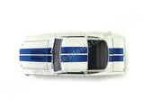 1966 Shelby Mustang GT 350 White with Blue Stripes 1/18 by Shelby Collectibles SC160