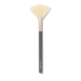 jane iredale Pro Series Fan Brush, Light, Arched Cosmetic Cheek Brush for Soft, Targeted Application of Powder Blush and Bronzer