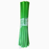 Green tubular flower stems wrap, used to thicken artificial flower stems, DIY wedding bouquet (Green 5MM(100PCS))