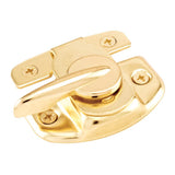 PrimeLine U 9924 Sash Lock, 13/4 and 11/2 In. Hole Centers, Fits Single/Double Hung Wood Windows, Steel w/Diecast Lever, Brig