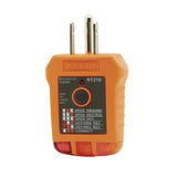 Klein Tools RT210 Outlet Tester, Receptacle Tester for GFCI / Standard North American AC Electrical Outlets, Detects Common Wiri