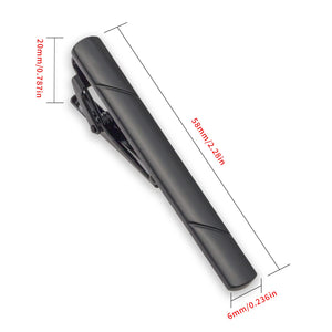 4pcs Tie Clips for Men Tie Clip Tie Bar Tie Bars for Men with gift box (Black gold blue silver)