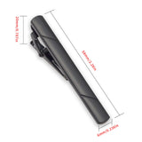 4pcs Tie Clips for Men Tie Clip Tie Bar Tie Bars for Men with gift box (Black gold blue silver)