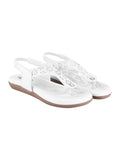 Shoetopia Women'S Snd-1180 Flat Sandal-5 Kids Uk (Snd-1180-White)-Eu38,White,5,B0D4JS1N5G