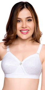 Krutika Chikan 38 White C - Cup,WHITE,38,B0B3X73WR2