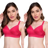 Trylo Namrata Bra Combo-42-Rasberry-C-Cup - Pack Of-2,RASBERRY,42,B0F1MXZ8QH