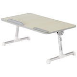 Amazon Basics Adjustable Tray Table Lap Desk Fits up to 17-Inch Laptop, Large, 13x24, Cream