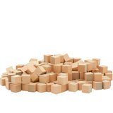 DIY Wooden Cubes 5/8-inch, Pack of 50 Small Blank Wooden Blocks, Unfinished Wood Blocks for Crafts, STEM, Dice, and Building Blo
