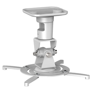 AMER Projector Mount - Ceiling Bracket LCD DLP Tilt 360 Swivel 30lbs (White)