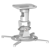 AMER Projector Mount - Ceiling Bracket LCD DLP Tilt 360 Swivel 30lbs (White)