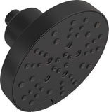 DELTA FAUCET 52668BL UniversalShoweringComponents H2Okinetic 5Setting Raincan Shower Head, Matte Black