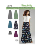 Simplicity US1069D5 Misses Wide Leg Pants, Shorts, and Maxi Skirt Sewing Pattern Kit, Code 1069, Sizes 412