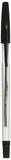 BAZIC Stick Pen, Black, 12 Per Pack