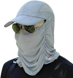 Jambuvanti 1Pcs Uv Sun Protection Cap With Face Cover & Neck Flap, Lightweight Breathable Nylon Mesh Baseball Hat, Multicolor Su