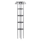Trendivibe Garden Trellis Tools Black Plant Support Trellis For Vines Cucumbers Flowers 165X50Cm