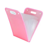 13 Pocket Expanding File Folder A4 Document Organizer With Handle(Pink)