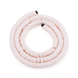 Cheriswelry 380-400pcs/strand 6mm Polymer Clay Beads White Environmental Flat Round Disc Spacer African Heishi Beads Strand for 