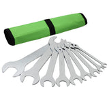 Grip 9 pc Super Thin Open End Wrench Set Metric Sizes 8 x 9mm, 10 x 11mm, 12 x 13mm, 14 x 15mm, 16x 17mm, 18 x 19mm, 20 x 21mm