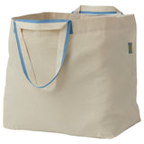 Ikea Spikrak Large Cotton Carrier Bag, Natural Luggage Storage, Washable Pack Of 2