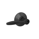 Schlage F51A DEL 622 Delfayo Door Lever with Standard Trim, Keyed Entry Lock, Matte Black