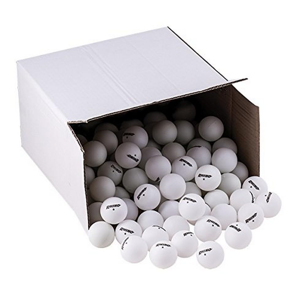 Champion Sports 1 Star Table Tennis Ball Pack - White Ping Pong Balls, Set of 144, with 40mm Seamless Design - Recreation Table 