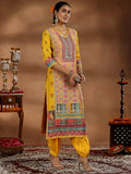 Libas Women'S Silk Blend Kurta Sets (48870_Yellow_Xl)